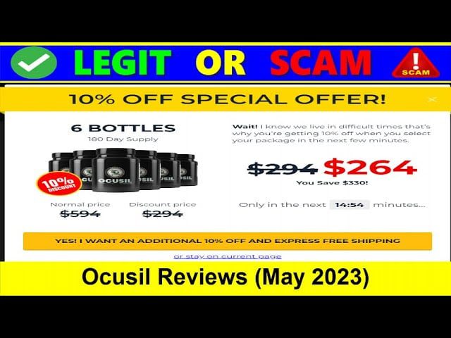 Ocusil Reviews (May 2023) Check Its Legitimacy- Watch Now!