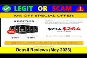 Ocusil Reviews (May 2023) Check Its Legitimacy- Watch Now!