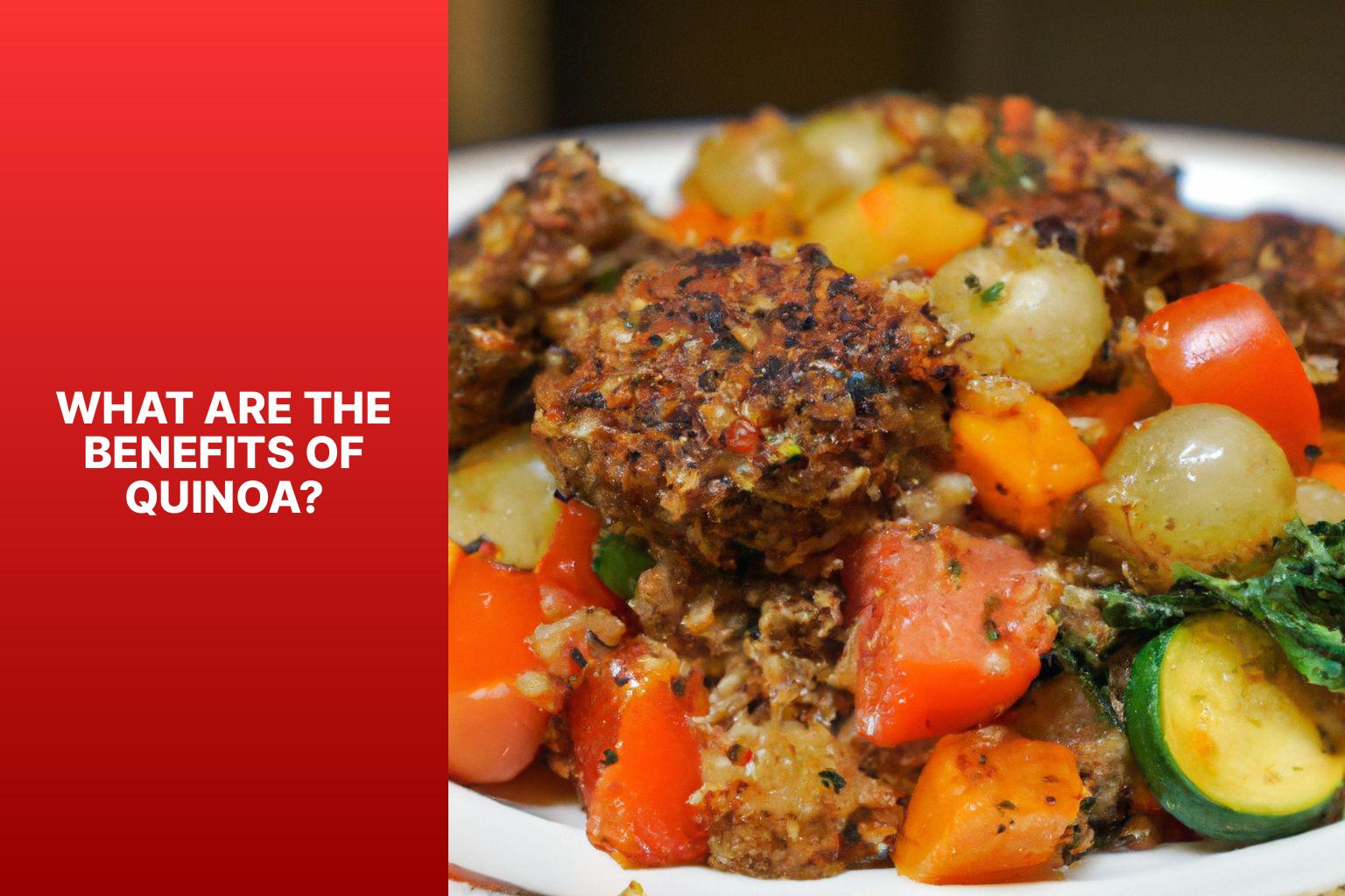 What Are the Benefits of Quinoa? - Quinoa with Vegetables and Homemade Meatballs 