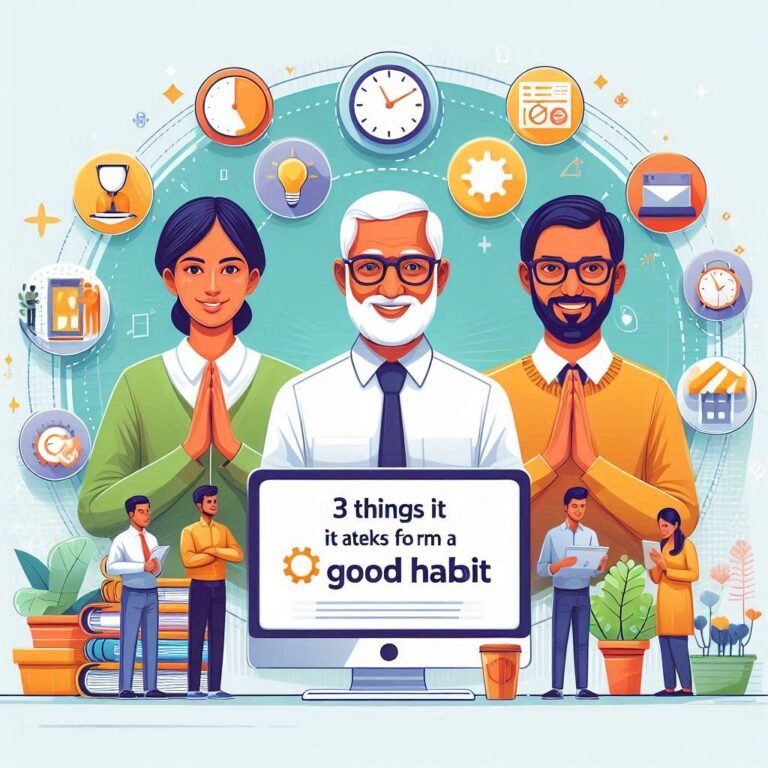 3 Things it Takes to Form a Good Habit