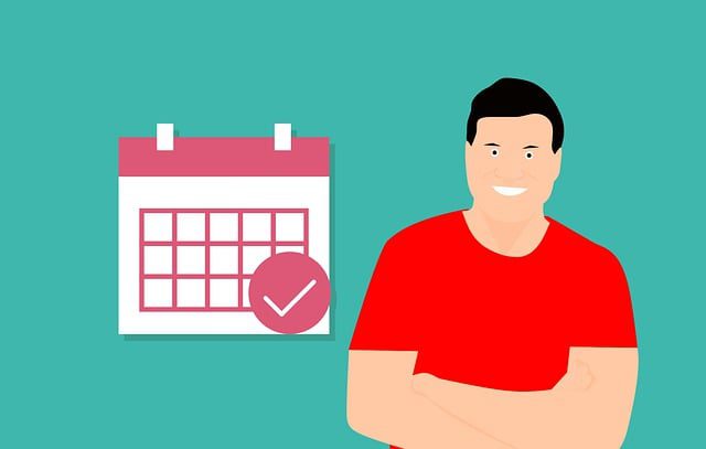habit tracker or calendar with colorful checkmarks