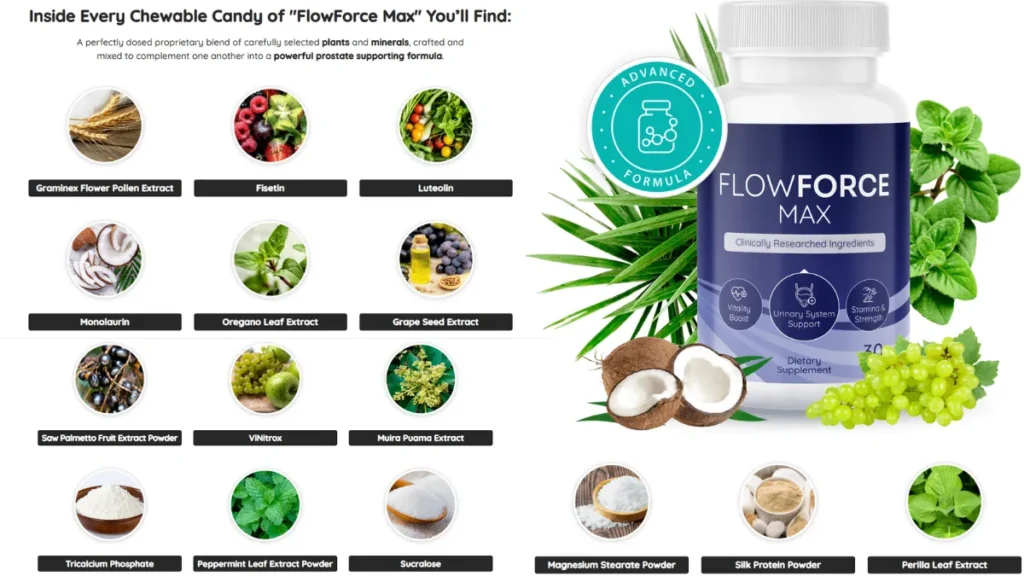 Website Official: FlowForce Max FlowForce Max Ingredients