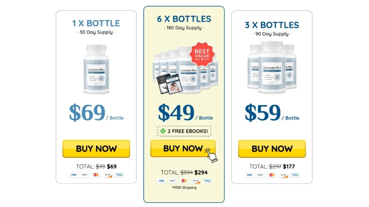 Quietum Plus Pricing