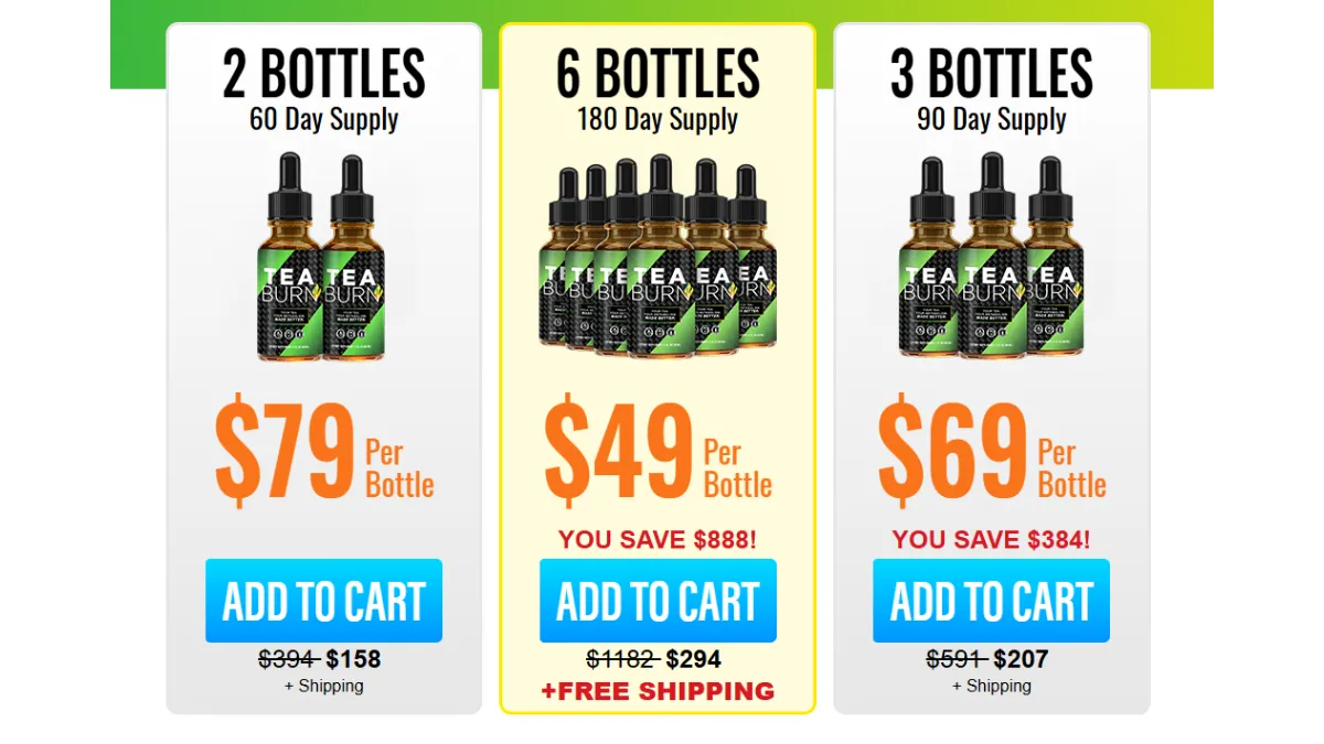 Tea Burn Pricing