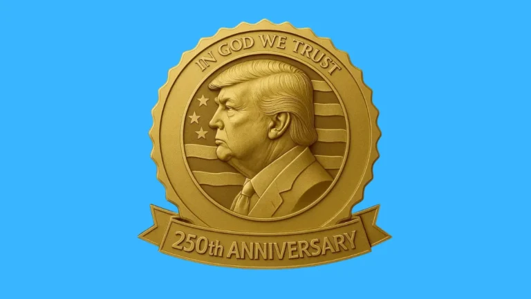 Trump 250th Anniversary Golden Badge